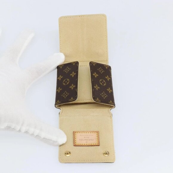 LOUIS VUITTON Monogram Jewelry case Jewelry Box LV Auth 128535 - Picture 10 of 15